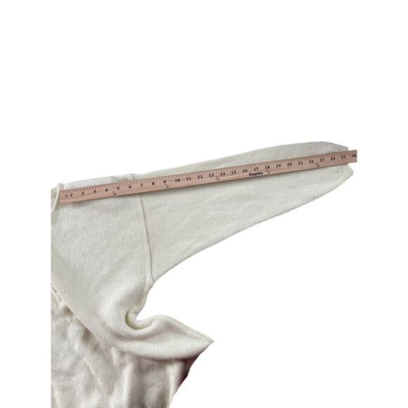 Vintage Club Sportif de Paris Cream Floral Button Knit Cardigan - Picture 6 of 8